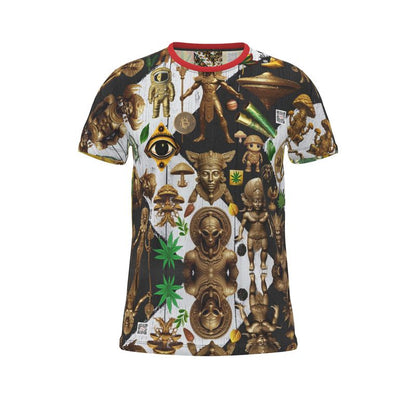 Cut and Sew All Over Print T-Shirt