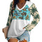 V-neck Loose Long Sleeve T-shirt TLREV2 (All-Over Printing)