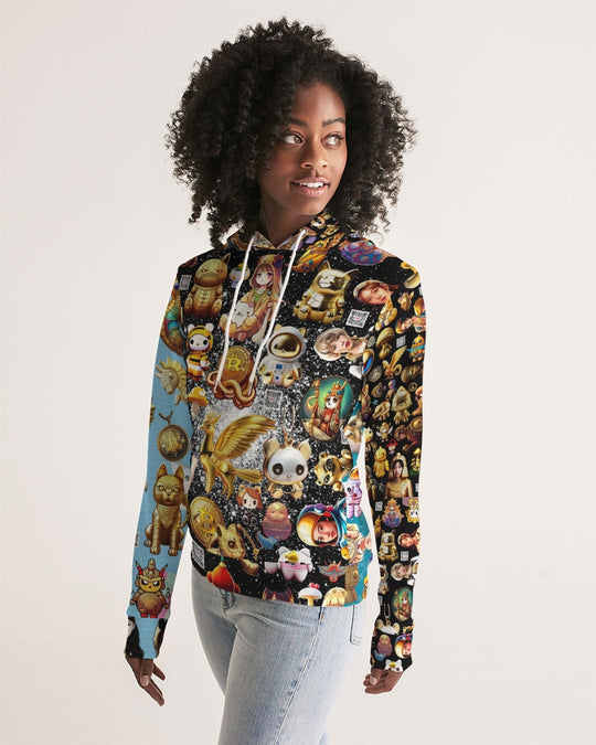 4 Annunaki Abstrak Collection Women's All-Over Print Hoodie