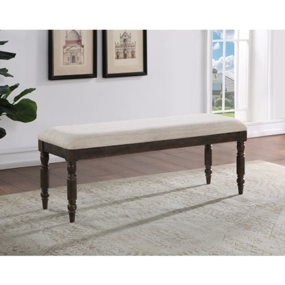 Hutchins - Dining Bench - Dark Brown