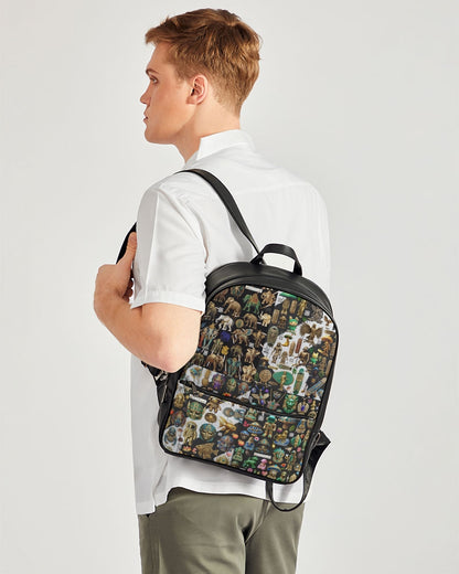 Abstraknyc Classic Faux Leather Backpack