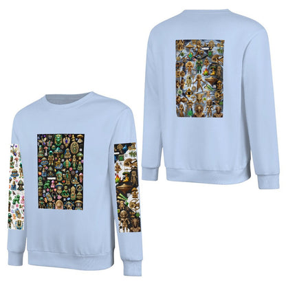 DTF 250gsm Cotton Men's Sweatshirt (Dual-sided+Sleeve Printing)