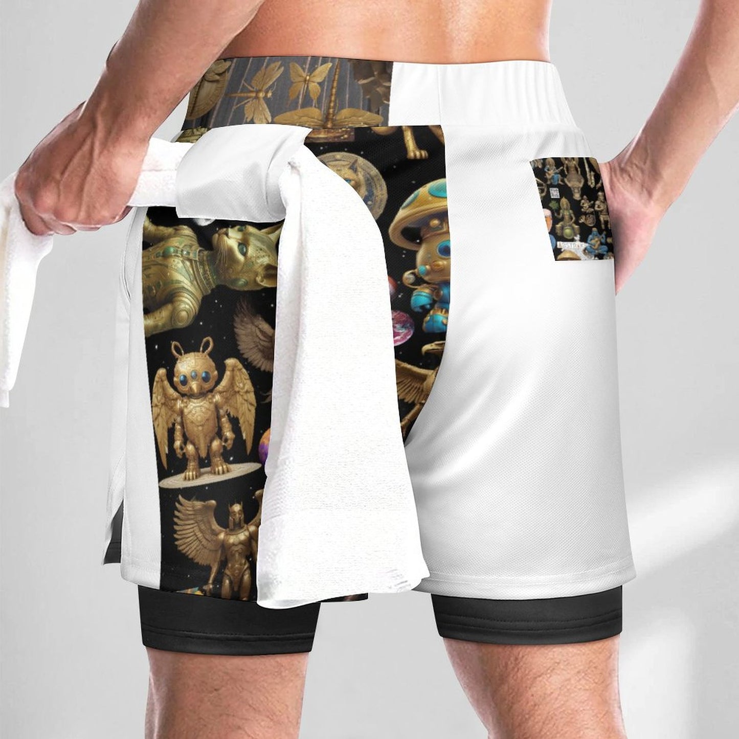 Men Beach Shorts with 4 Pockets DS076