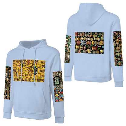 DTF 250gsm Cotton Men's Hoodie with Pocket (Dual-sided+Sleeve Printing)