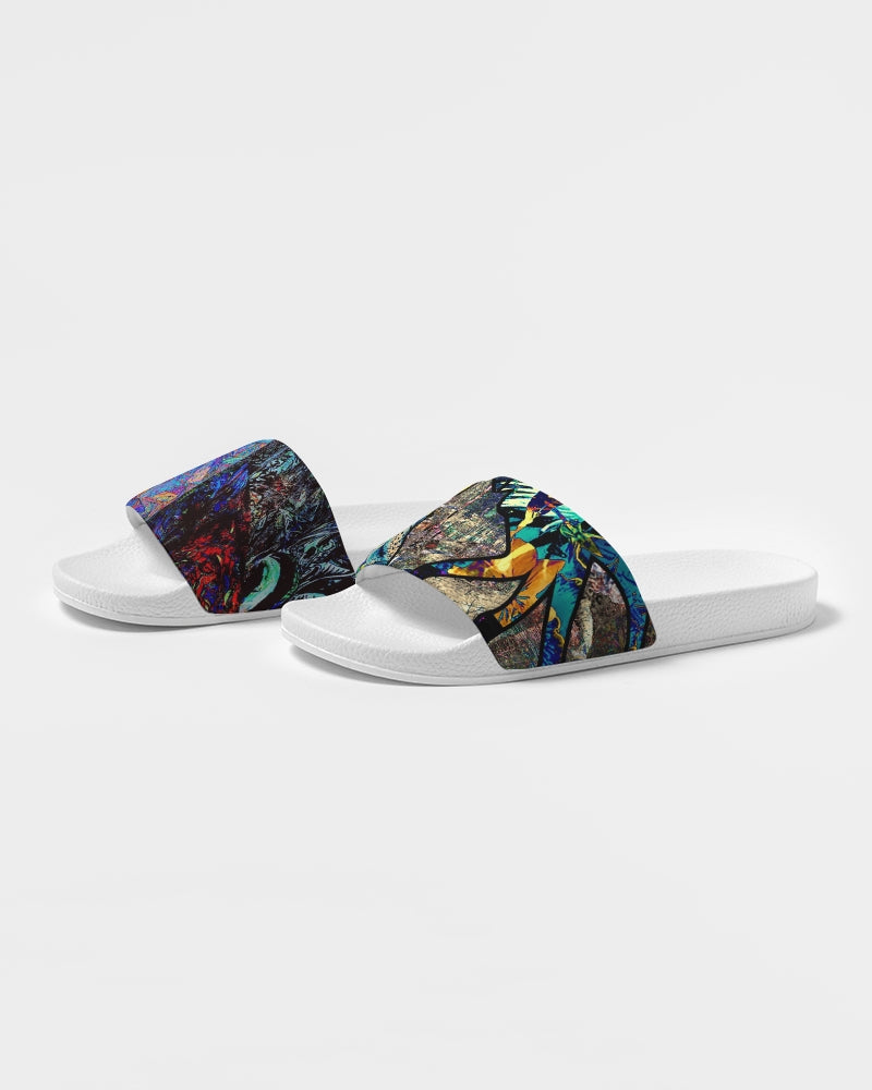 Psychedelic Space Abstract Design Women's Slide Sandal