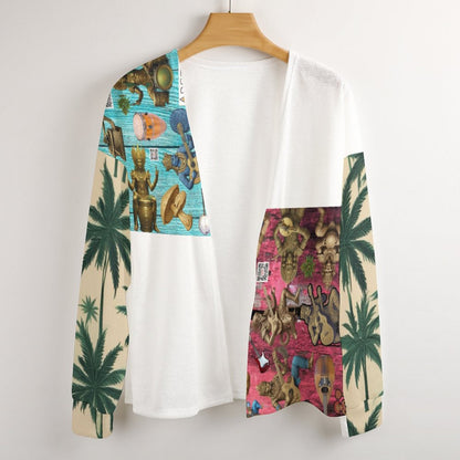 Long Sleeve Drop Shoulder Open Shirt NZ055 (All-Over Printing)