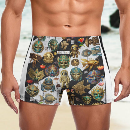 Men's Swimming Trunks DN003 (All-Over Printing)