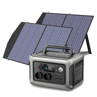 ALLPOWERS R600 Portable Powerstation with Solarpanel (Optional)，299Wh 600W LiFePO4 Battery for Home Backup Outdoors Camping RV