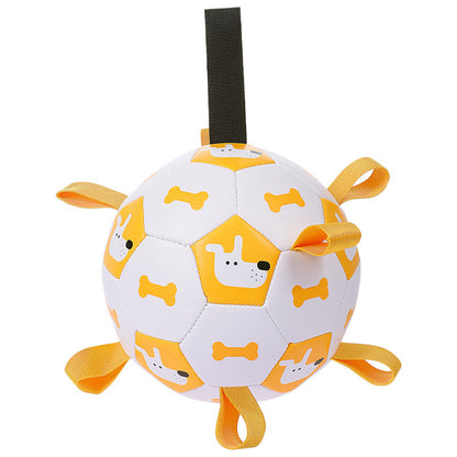 Dog Interactive Football Toys Children Soccer Dog Outdoor Training Balls Pet Sporty Bite Chew Teething Ball With Cute Printing