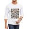 DTG 180gsm Men's Crewneck Long Sleeve T-shirt (Front Printing)