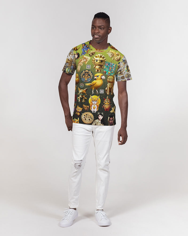 Elephant Collection Men's All-Over Print Pocket Tee