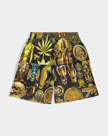 Ancient Abstrak Men's All-Over Print Jogger Shorts