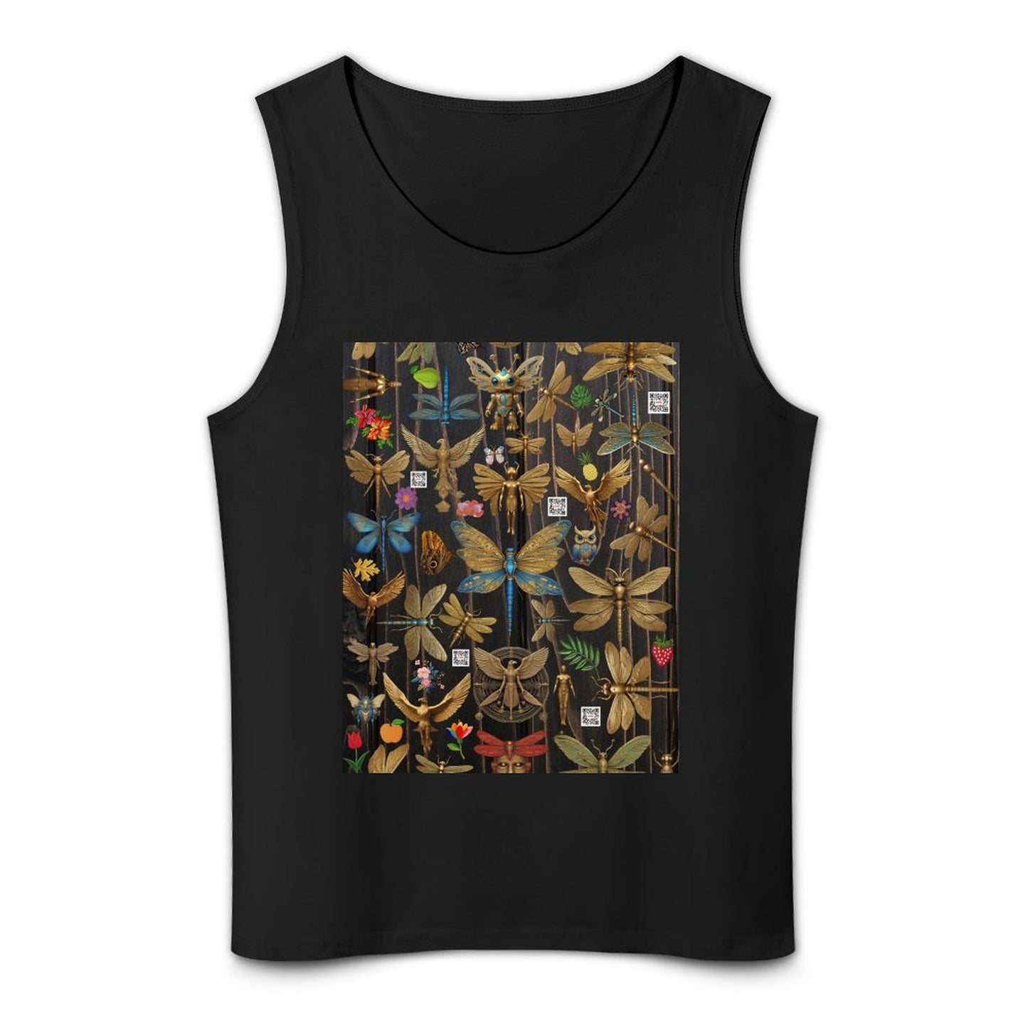 DTF 160gsm Men's Cotton Tank Top BX (Dual-sided Printing)