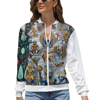 Women's Zipper Jacket LLJK (All-Over Printing)