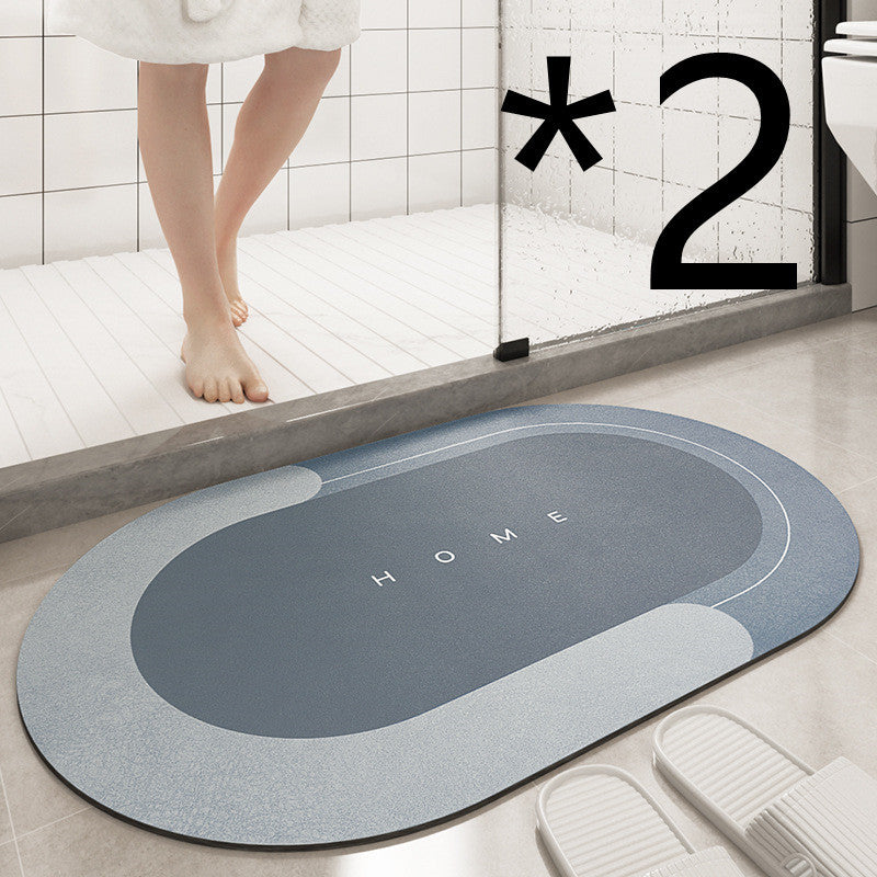 Cushion Bathroom Sliding Door Floor Foot Mat