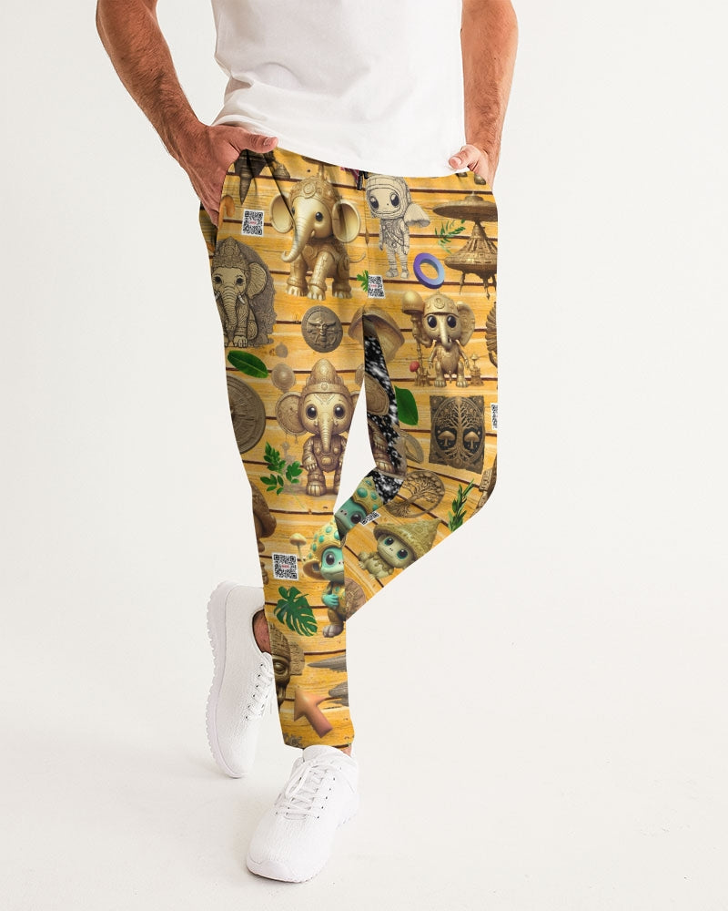 Elephant Collection Men's All-Over Print Joggers