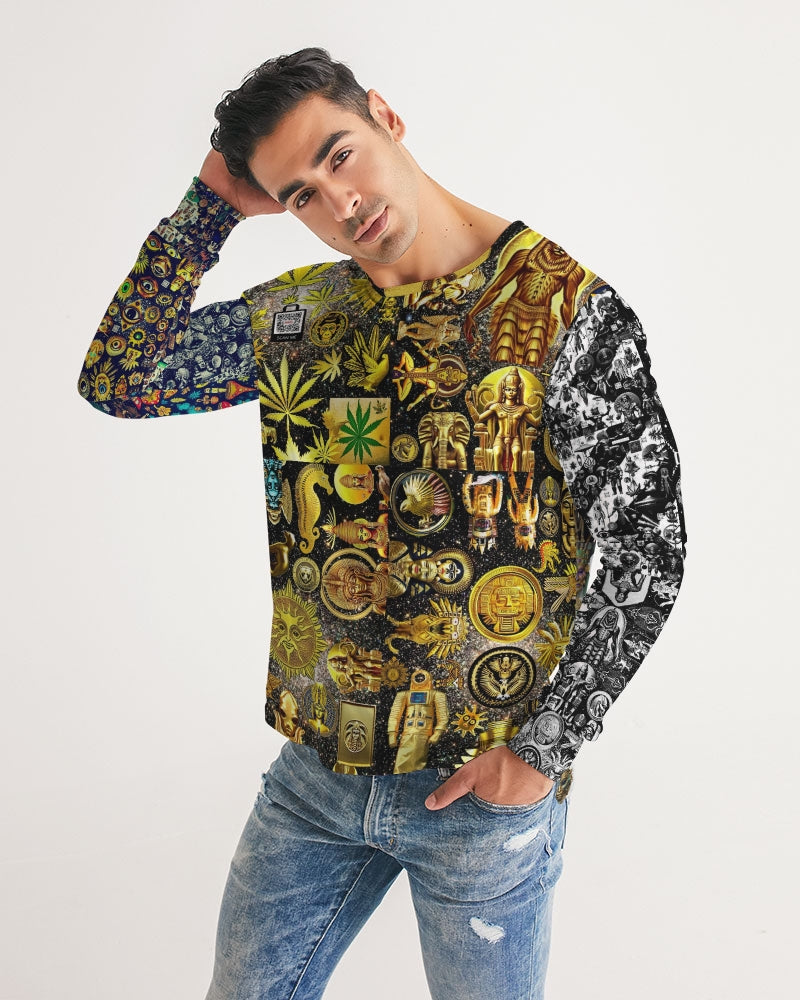 Abstraknyc Men's All-Over Print Long Sleeve Tee