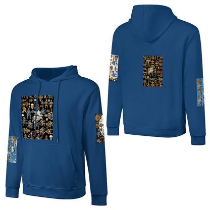 DTF 250gsm Cotton Men's Hoodie with Pocket (Dual-sided+Sleeve Printing)