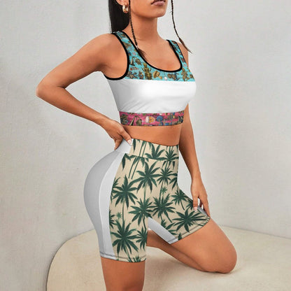 Custom Printed Yoga Workout Outfits YJ052