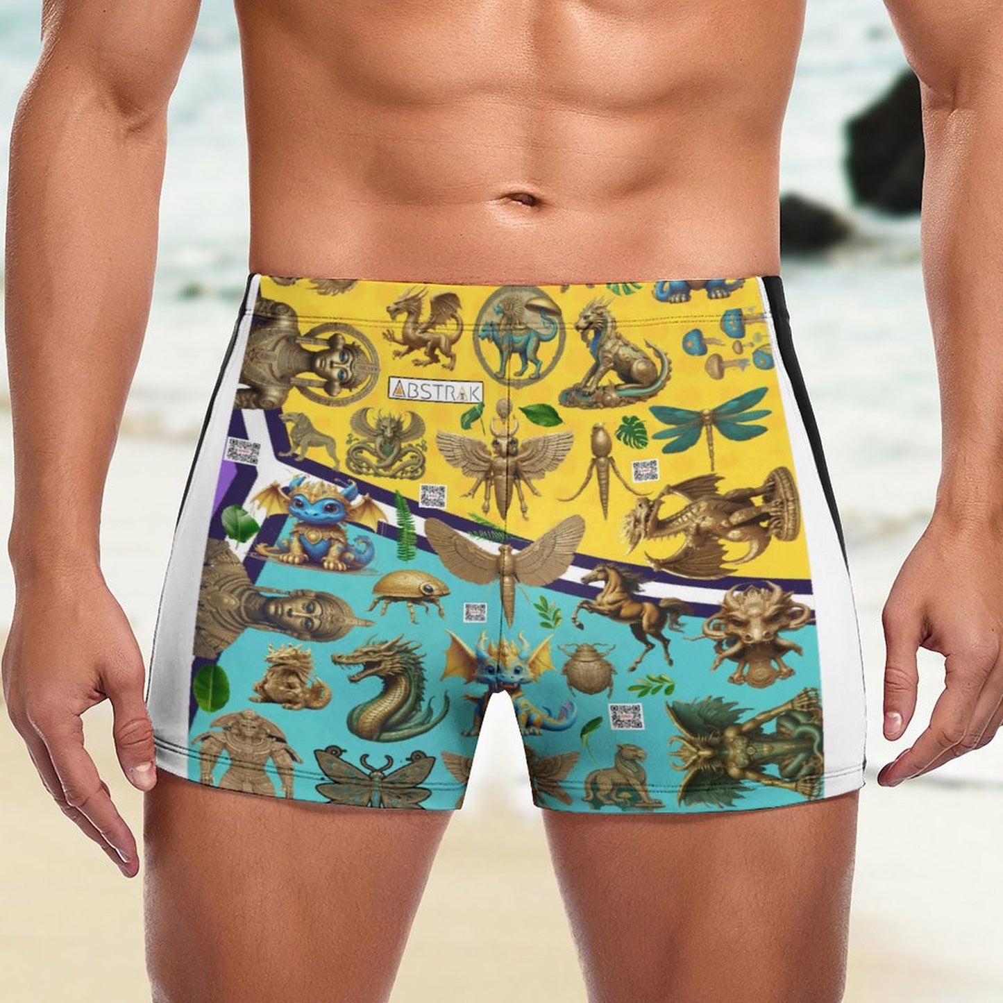 Fashionable Men's  boardshorts Swim Trunks DN003 (All-Over Printing)