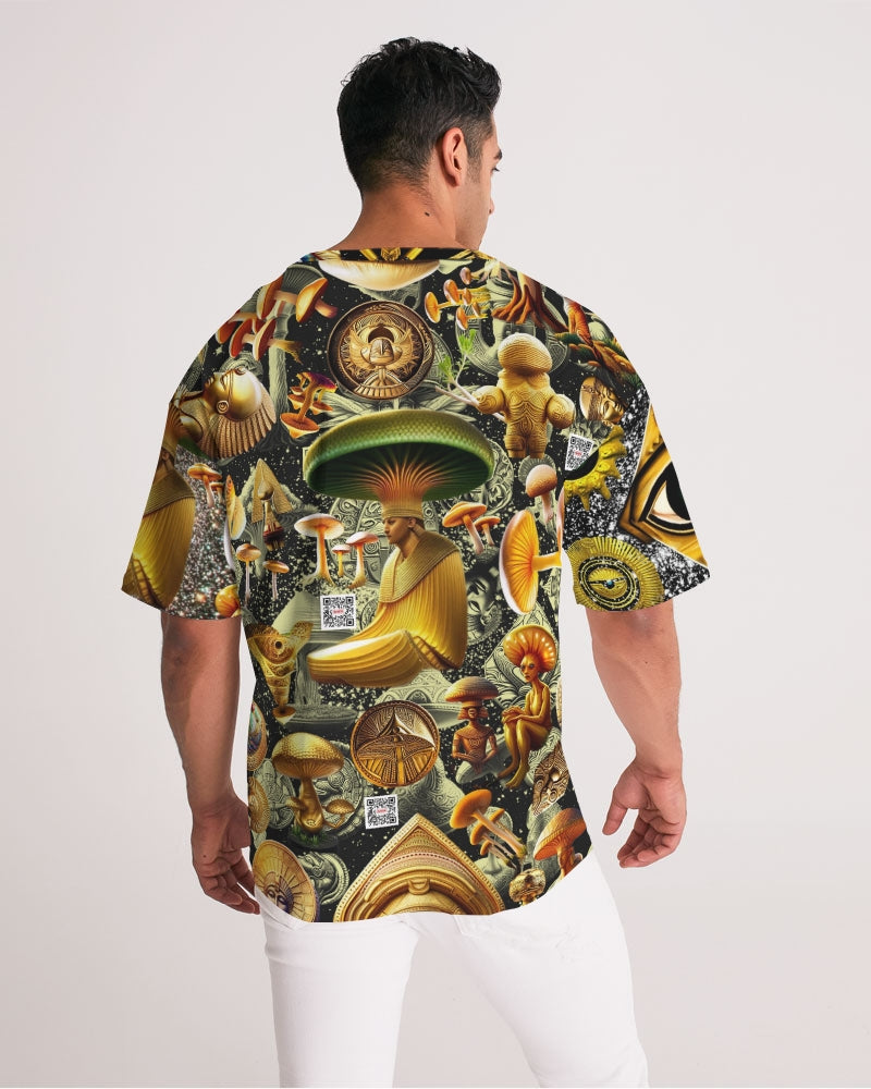 Illustration Abstrak Men's All-Over Print Premium Heavyweight Tee