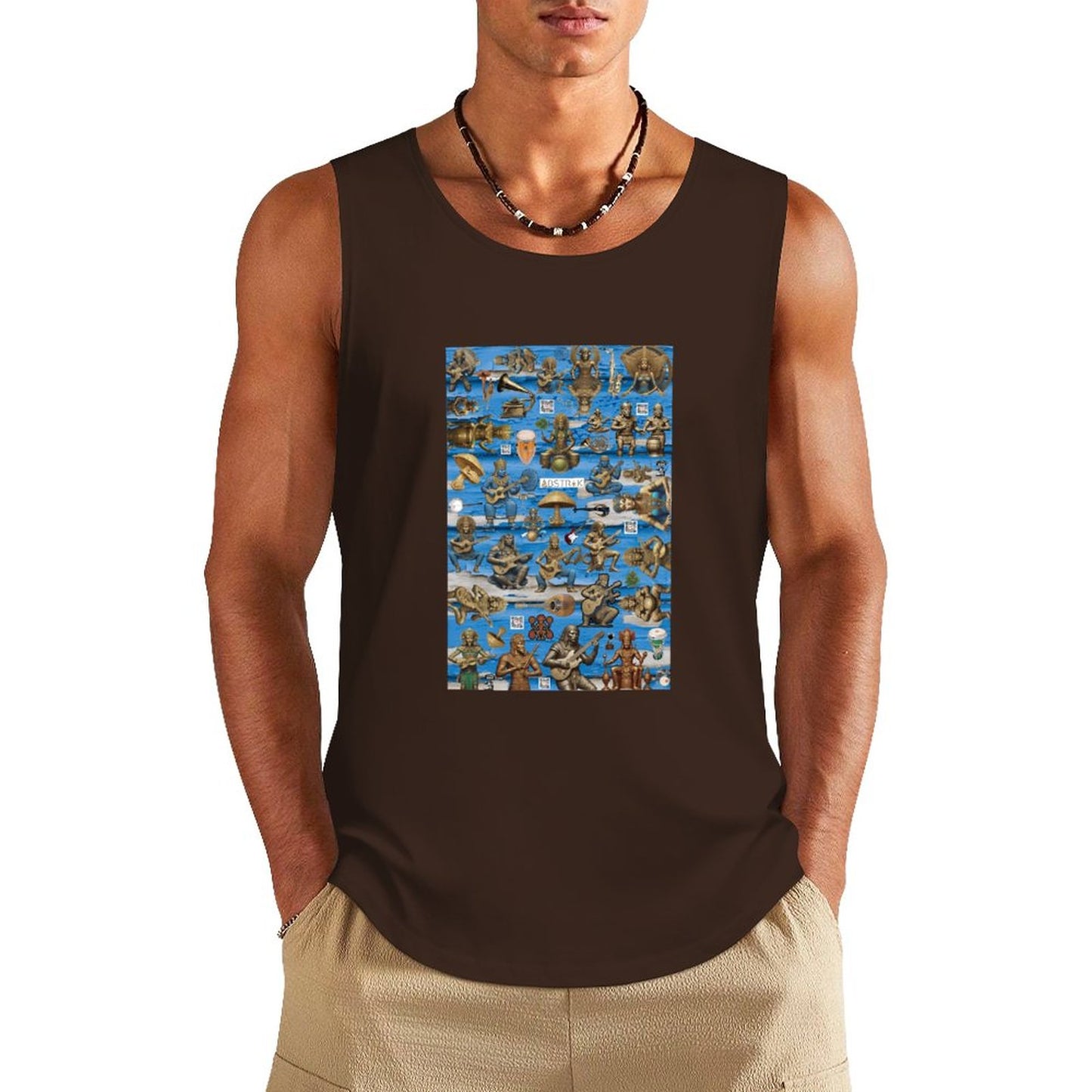 DTF 160gsm Men's Cotton Tank Top BX (Front Printing)