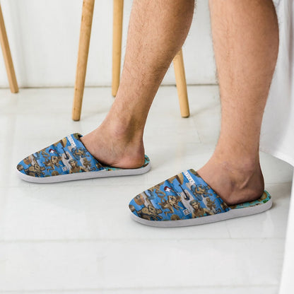 Flannel Men's Cotton Slippers