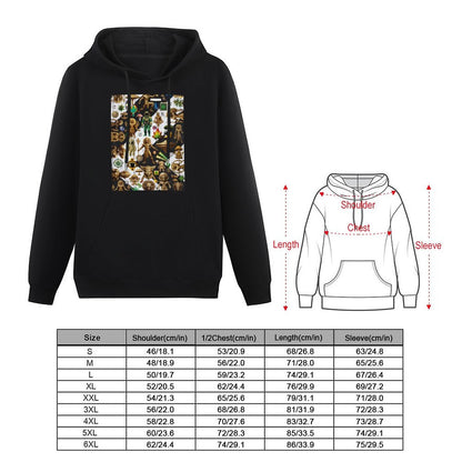 DTG 255gsm Men's Hoodie with Pouch (Dual-sided Printing)