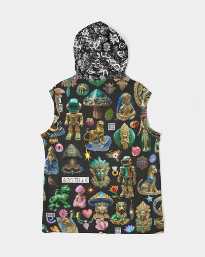 Abstraknyc Men's All-Over Print Heavyweight Sleeveless Hoodie