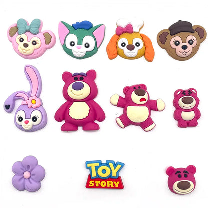 MINISO 1pcs cartoon Disney series DIY shoe charms Accessories buckle clogs sandals Garden shoes decorate kids gifts