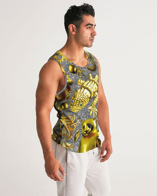 Outer Space Abstrak Men's All-Over Print Sport Tank