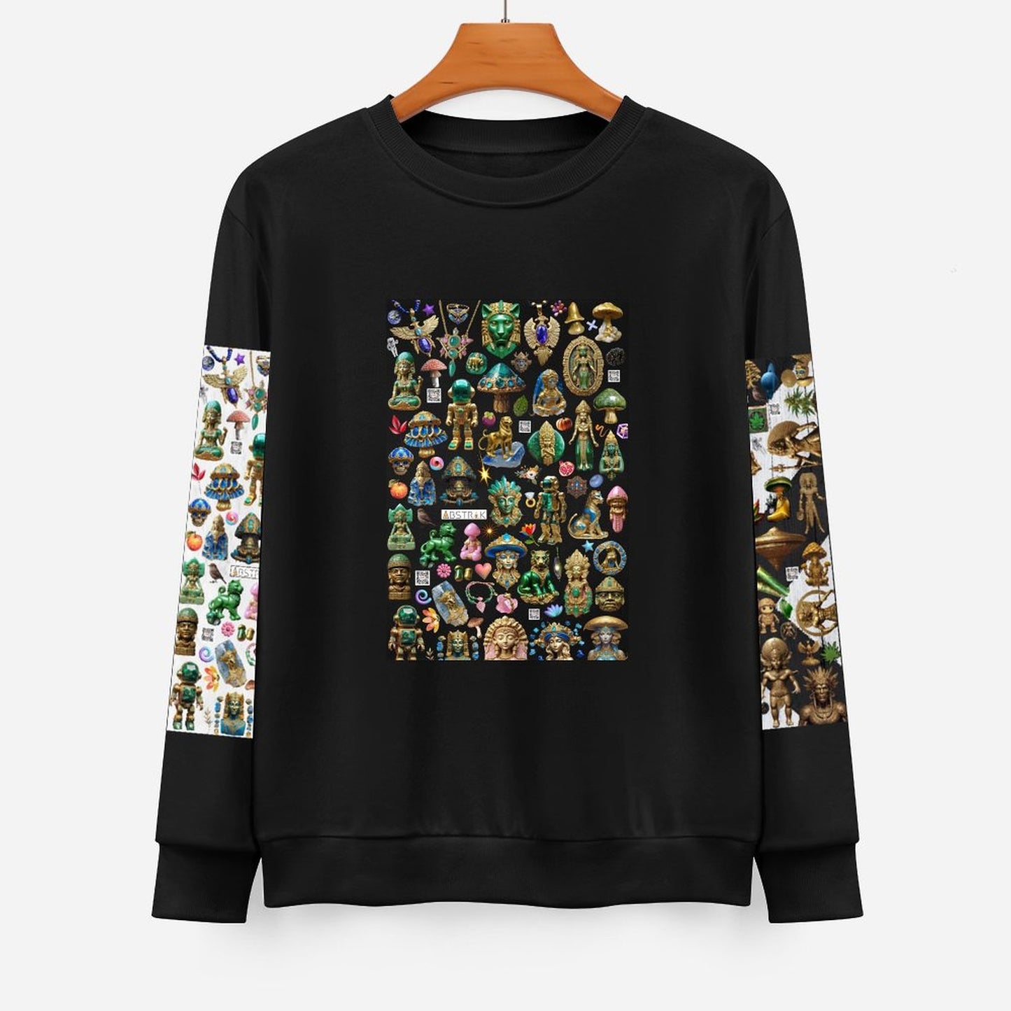 DTF 250gsm Cotton Men's Sweatshirt (Dual-sided+Sleeve Printing)