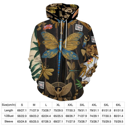 230gsm Men's Cool Hoodie with Double-layer Cap (All-Over Printing)