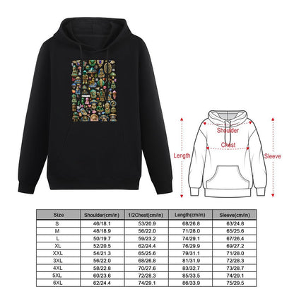 DTF 255gsm Men's black hoodies with designs (Dual-sided Printing)