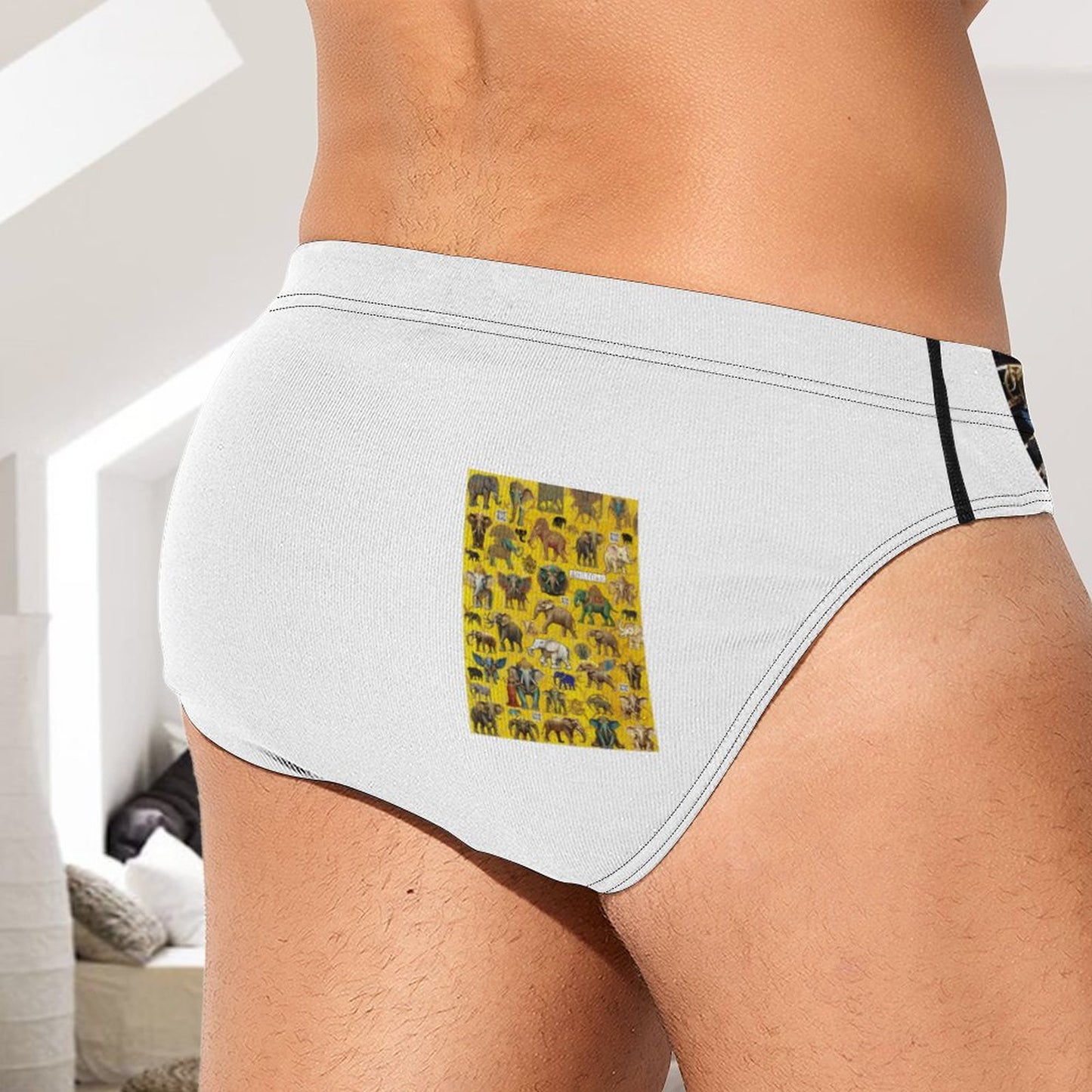 180gsm Milk Silk Men's Briefs K44 (All-Over Printing)