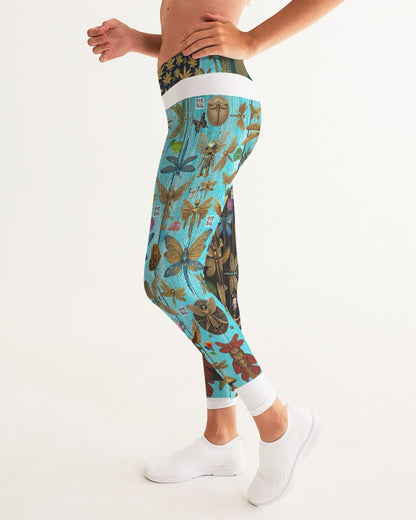 Abstrak dragonfly Women's All-Over Print Yoga Pants