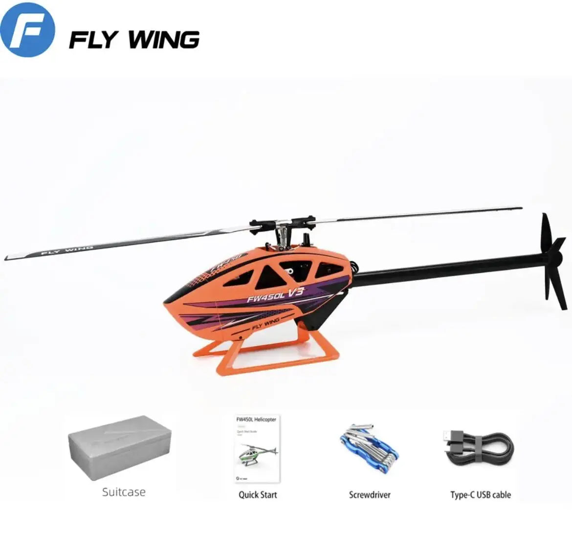 FLYWING FW450 RC 6CH 3D FW450L V3 RTF Smart GPS FBL Gyro Helicopter RTF H1 Flight Controller Drone Quadcopter