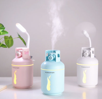 Multifunctional gas tank humidifier