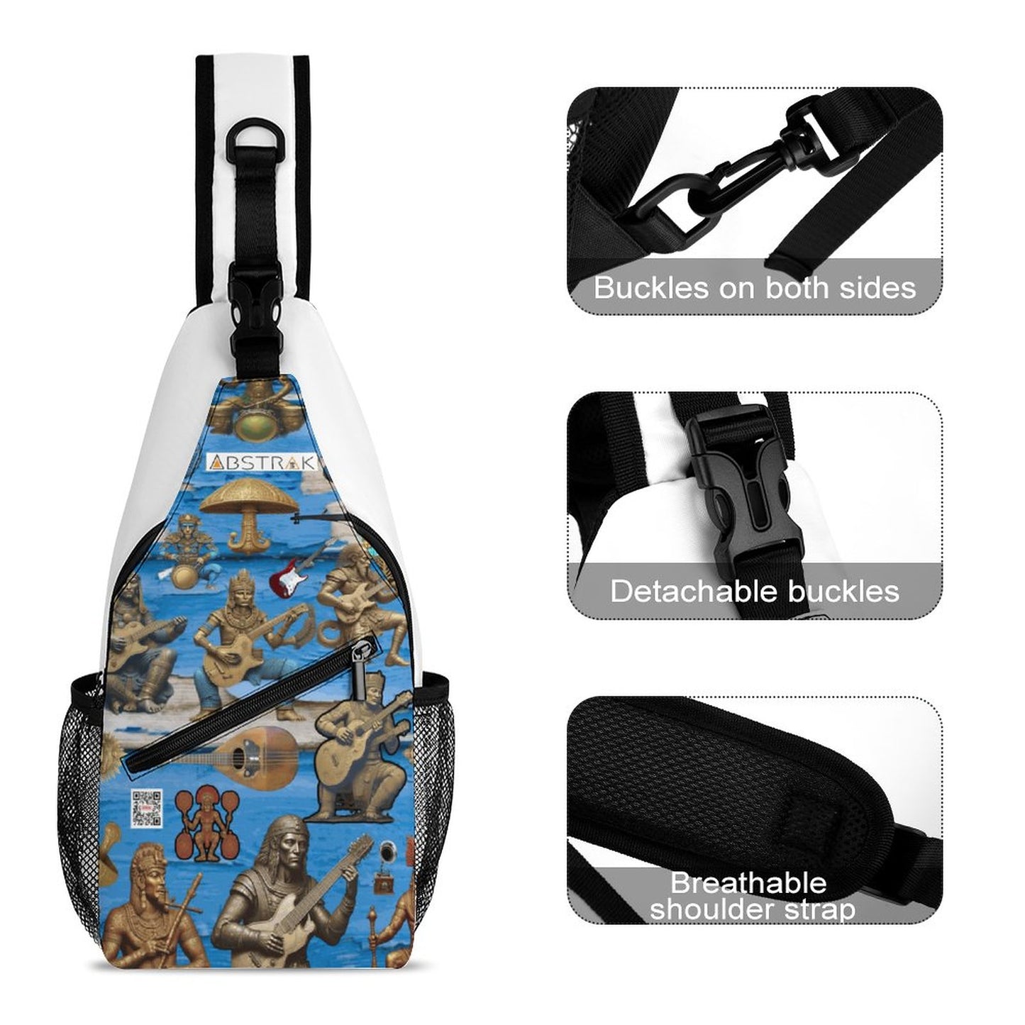 Create Unique Sling Bags with Our durable polyester (All-Over Printing)