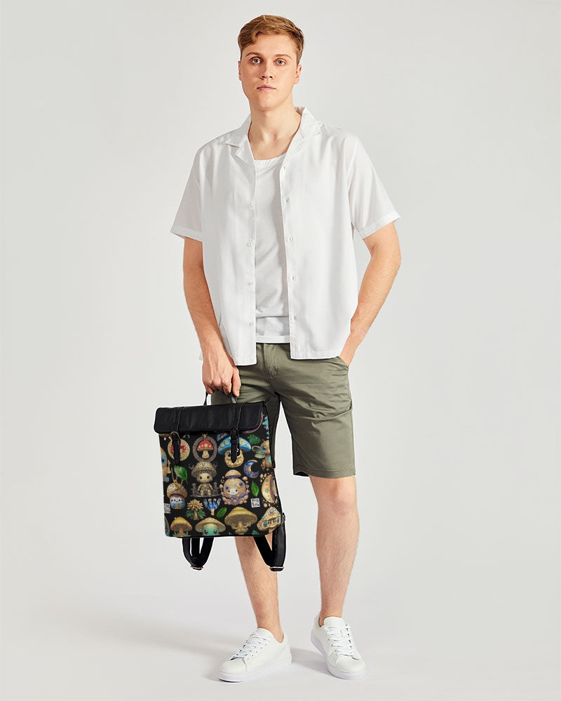 Mushroom Abstak Collection Casual Flap Backpack