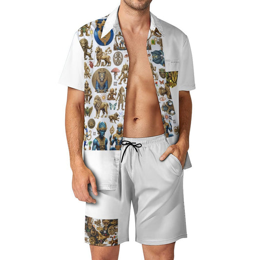 Hawaiian Print Suits for Men (All-Over Printing)