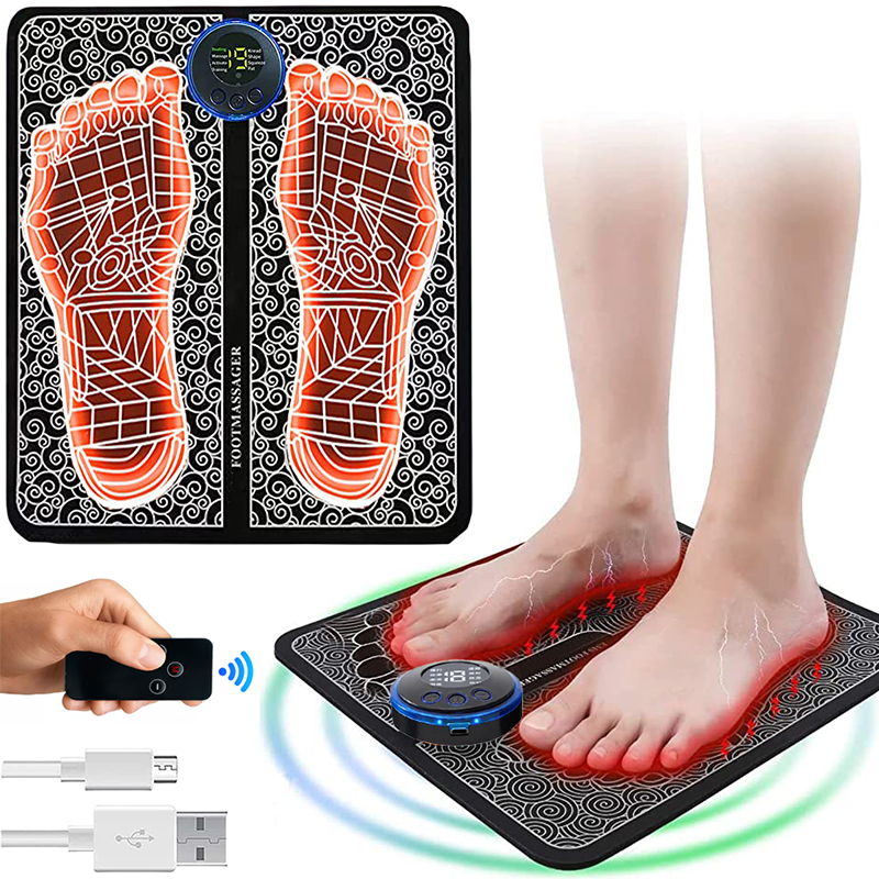 Foot Massager Rechargeable Massage Mat Foot Relaxation Pads Electric Foot Massage Tool To Relax Sore Feet Home Health Care