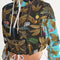 Abstrak dragonfly Women's All-Over Print Cropped Windbreaker