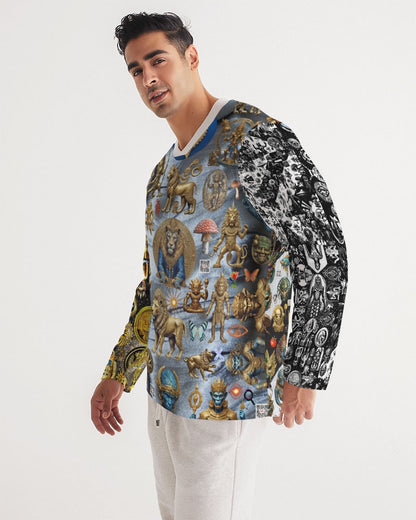 Abstraknyc Men's All-Over Print Long Sleeve Sports Jersey