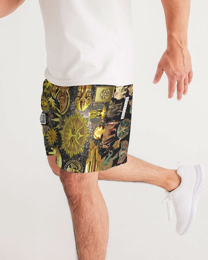 Abstraknyc Men's All-Over Print Jogger Shorts