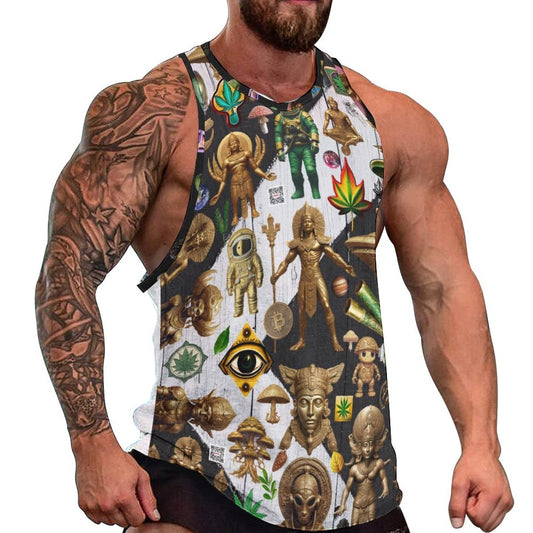 Men's Next Level Tank Top BKREV1 (All-Over Printing)