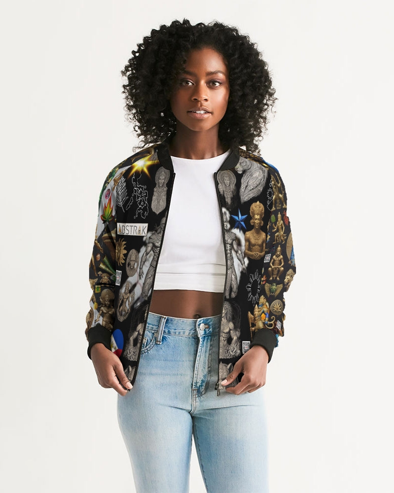 IMG_0540 Women's All-Over Print Bomber Jacket