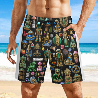 Men's Beach Shorts with 4 Pockets