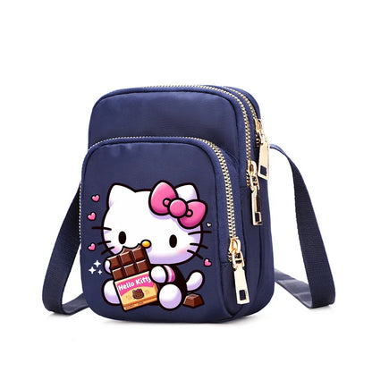 HelloKittys Women Shoulder Bag Small Multifunction Handbag Casual Tote Female Crossbody Bag  Messenger Bags Anime Purse Pouch