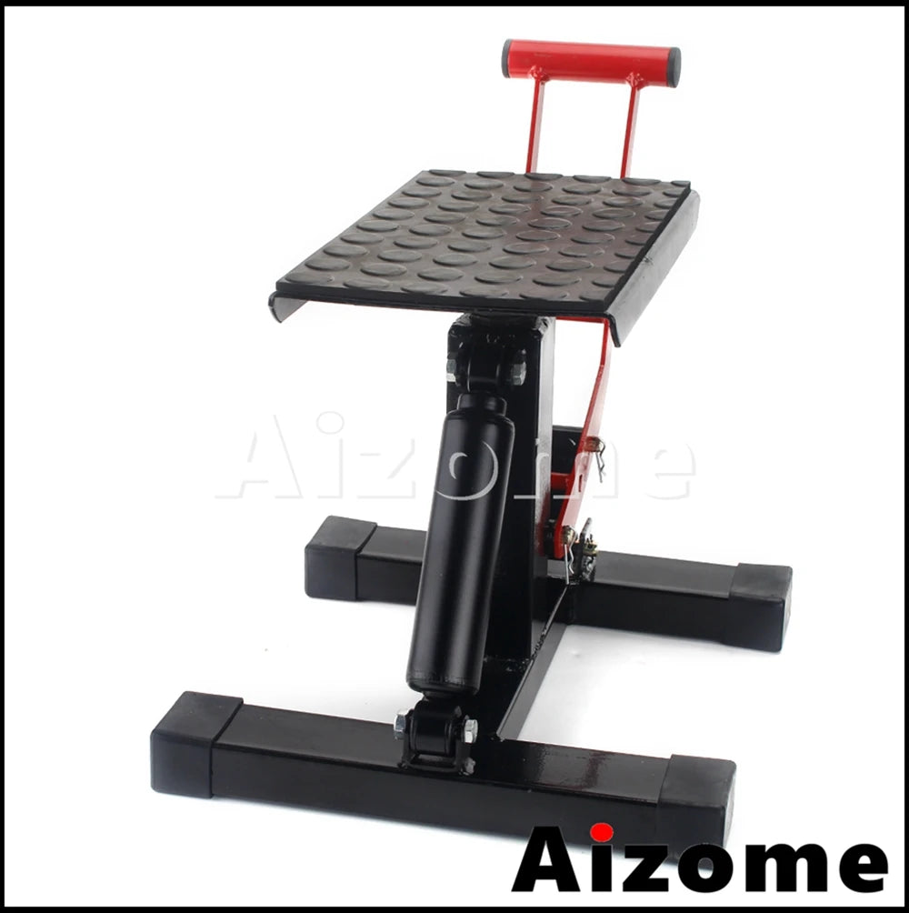 330 LBS Adjustable Height Lifting Stand Motorcycle Jack Hoist Stand Lift Table For Honda Suzuki Yamaha Kawasaki Enduro off Road